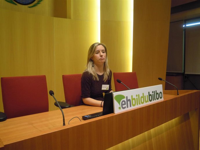 La portavoz de Bildu, Aiztiber Ibaibarriaga.