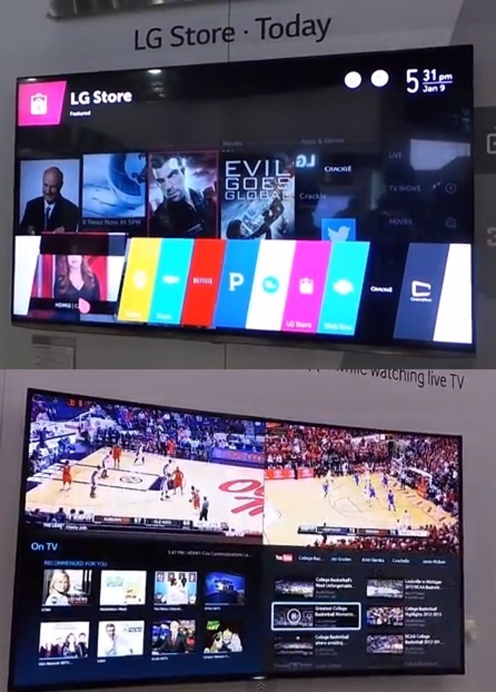 Smart TV Samsung y LG: Comparativa interfaz en el CES 2014