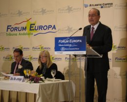 El alcalde de Málaga, Francisco de la Torre, con Javier González de Lara