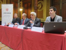 Oriol Rusca, Joan Aregio, Santiago Crivillé y Xavier Socias