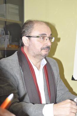 El secretario general del PSOE-Aragón, Javier Lambán.