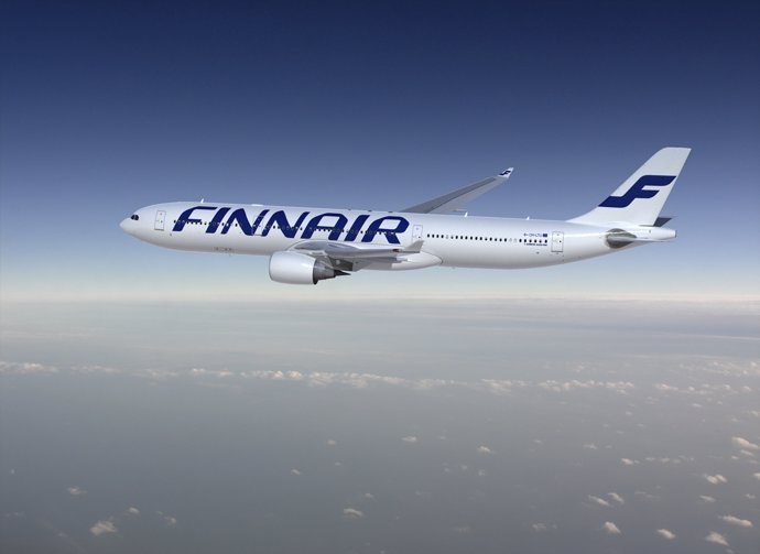 Un avión de la flota de Finnair