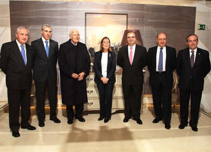 Angel Ron durante la entrega del premio como empresario del año de Aegama