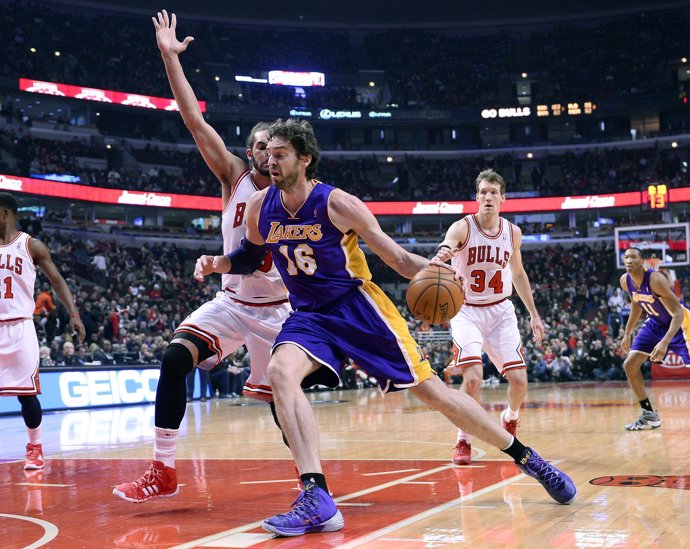 Pau Gasol en Los Angeles Lakers - Chicago Bulls
