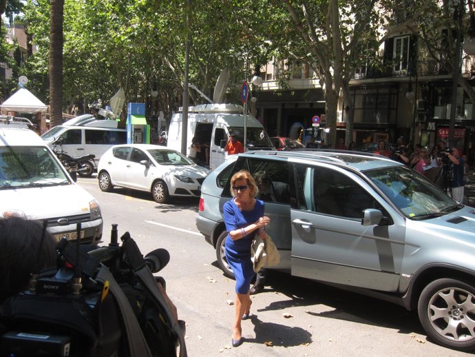 Munar, llegando a la Audiencia antes de ir a prisión