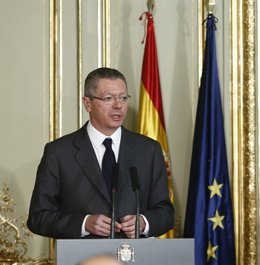 Alberto Ruiz Gallardón, ministro de Justicia