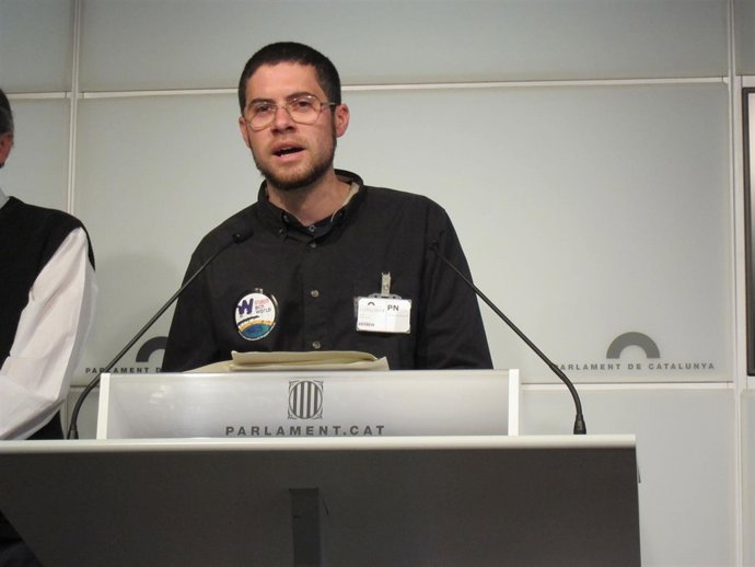 Joan Pons, portavoz de la asamblea Aturem BCN World