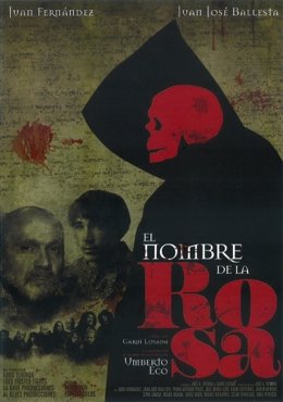 Cartel de la adaptación al teatro de El Nombre de la Rosa