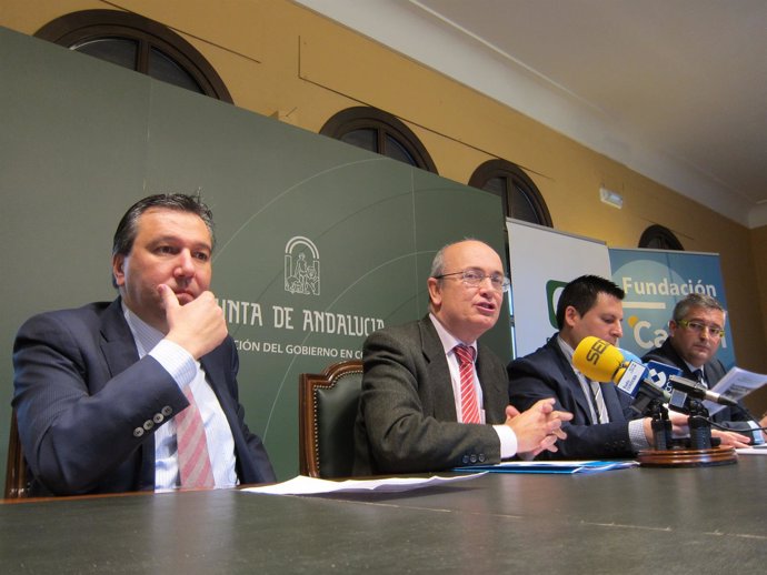 Blanco, Pons, Expósito y Trujillo en la rueda de prensa
