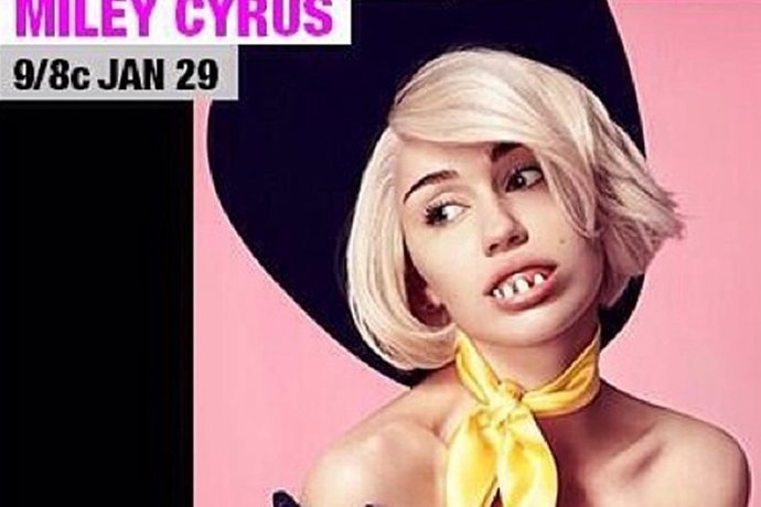 Miley Cyrus luce de manera inquietante y desnuda para promocionar su concierto e