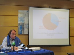 Juan Carlos Gimeno en rueda de prensa sobre Emarsa