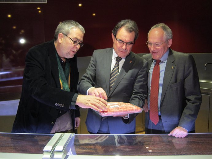 Josep Dolcet, Artur Mas y Joan Estapé