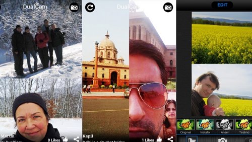 Si los 'selfies' se te quedan cortos... ¿Qué tal un 'frontback'?