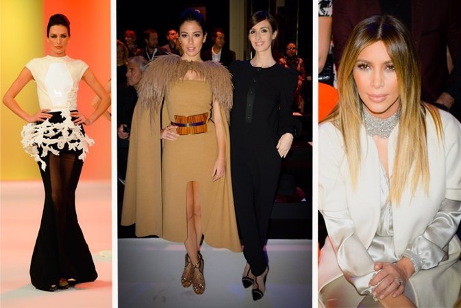 Blanca Suárez, Paz Vega, Nieves Álvarez y Kim Kardashian en desfile de Rolland