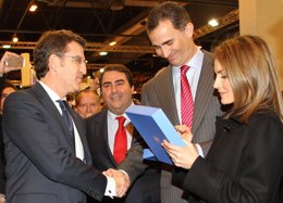 Feijóo y los príncipes de Asturias en Fitur