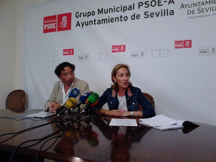 Una de las ruedas de prensa del comité de Sevilla Global.