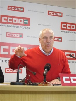 El secretario general de CCOO-A, Francisco Carbonero