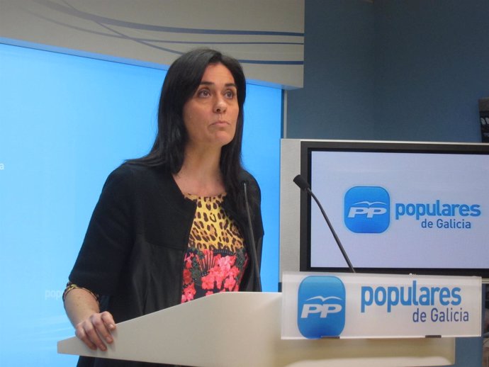 La portavoz del PPdeG, Paula Prado, en rueda de prensa