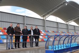 Beamonte ha inaugurado el nuevo graderío del campo de fútbol