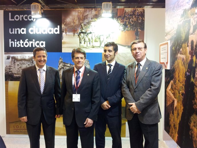 El alcalde de Lorca en Fitur junto al consejero de Turismo
