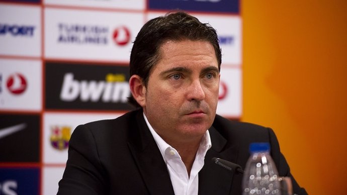 El entrenador del FC Barcelona, Xavi Pascual