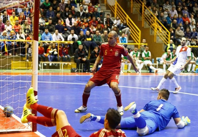 Fernandao con la selección española de fútbol sala