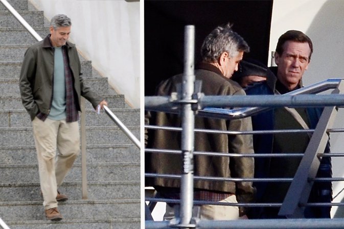 George Clooney y Hugh LAurie convierten el Museo de las Ciencias en una nave 