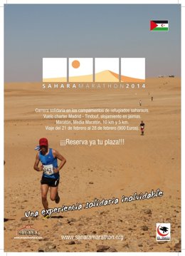 Cartel de la XIV edición del Maratón del Sahara