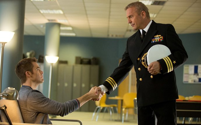  Chris Pine Como Jack Ryan And Kevin Costner Como Harper