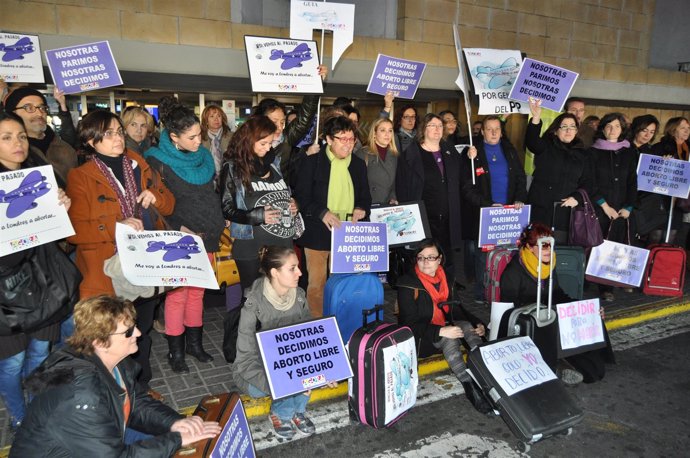 PSOE Aeropuerto Aborto Foto Y Audio