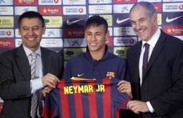 Bartomeu, Neymar y Zubizarreta