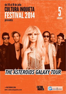 Cartel de los Asteroids Galaxy Tour