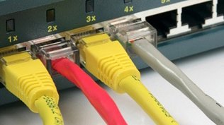 Router Hab With Ethernet Cables Computer Network Internet