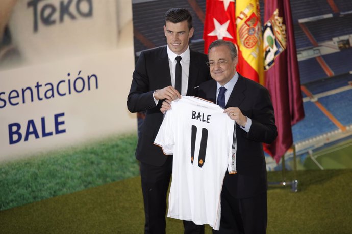 Gareth Bale y Florentino Pérez