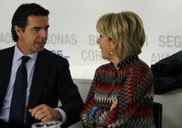 Esperanza Aguirre en el comite del PP