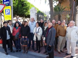 Concrentración contra el nuevo sistema de tarifa de Emasa.