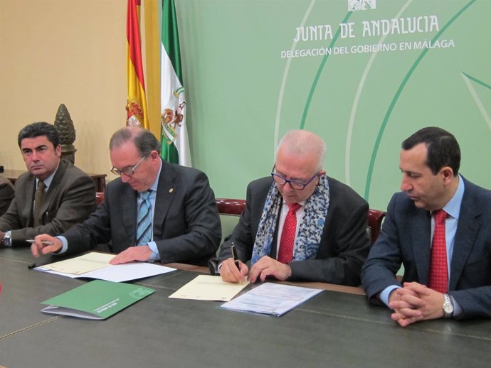 Sánchez Maldonado y Delgado Bonilla firman el convenio Localiza-IN