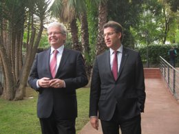 J.Cornet y A.Núñez Feijóo en Barcelona