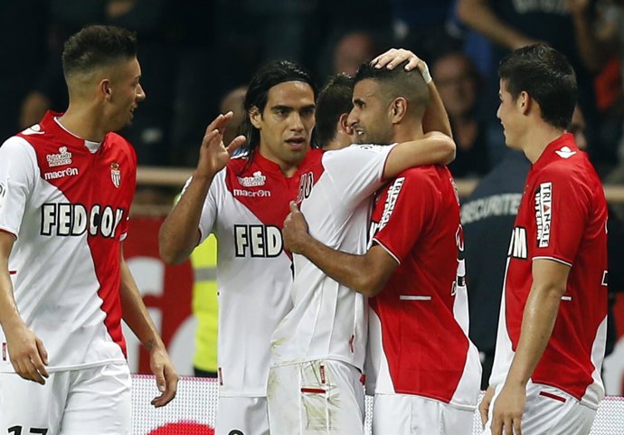 El Mónaco celebra un gol