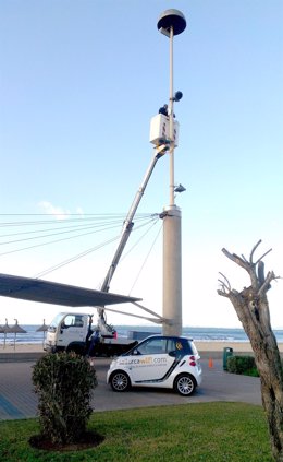 Instalación de servicio wifi en Playa de Palma