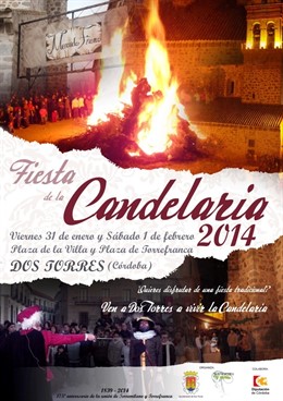 Cartel de la Fiesta de la Candelaria de Dos Torres