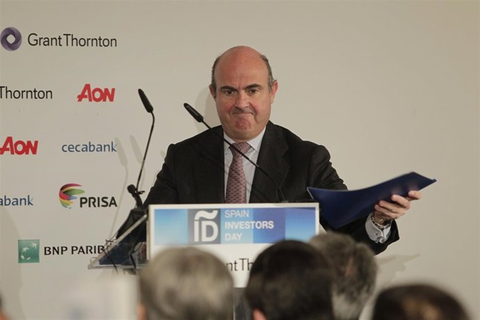 Ministro de Economía, Luis de Guindos, en el Spain Investor's Day