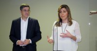 Díaz asegura que la Junta está "cumpliendo la ley" y siendo "implacable con la corrupción" en Andalucía