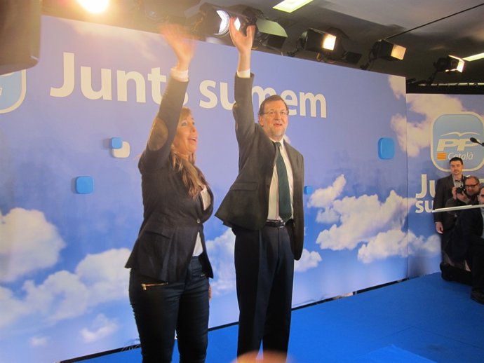 A. Sánchez Camacho (PP) y M. Rajoy