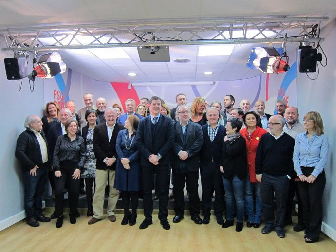 Reunión de los parlamentarios del PSdeG en Santiago