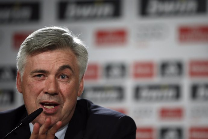 Carlo Ancelotti en rueda de prensa