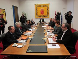 Sesión de la Mesa y Junta de Portavoces del Parlamento de Navarra