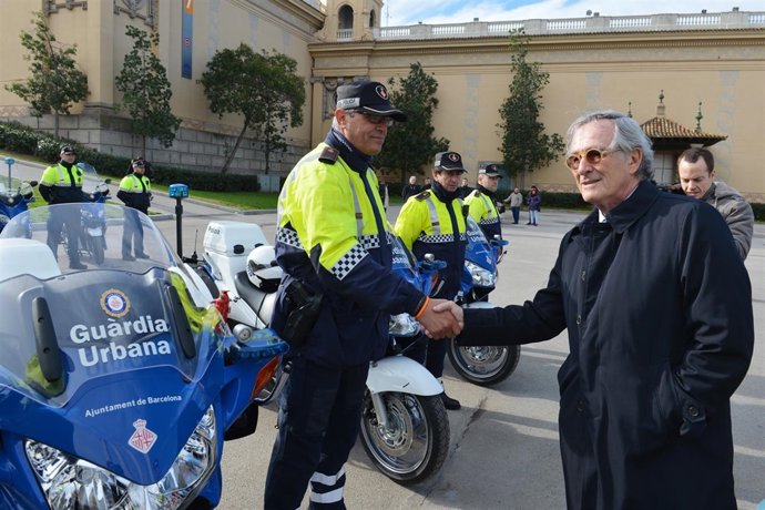 Xavier Trias con la Guardia Urbana             