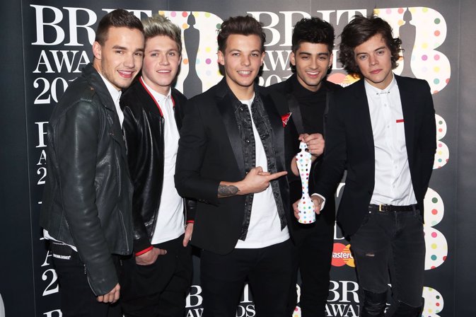 Poses in the press room at the Brit Awards 2013 at the 02 Arena on February 20, 