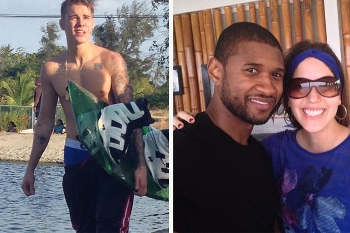 Usher y la madre de Justin Bieber, Pattie Mallette, de viaje en Panamá 